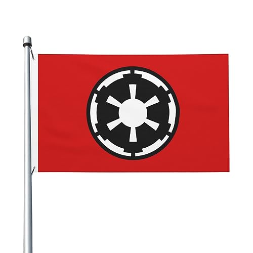 peiyeety Flagge des ersten galaktischen Imperiums, 90 x 150 cm, für den Außenbereich, doppelseitige Flagge, Polyester, leichte Flaggen, lustige Heim- und Hofdekoration, 3 x 5 Flaggen von peiyeety