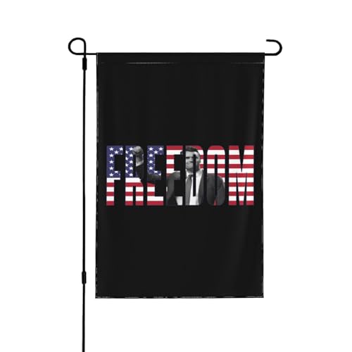 Freedom Charlie Kirk-Flaggen für draußen, Hofdekoration, doppelseitige Gartenflagge von peiyeety