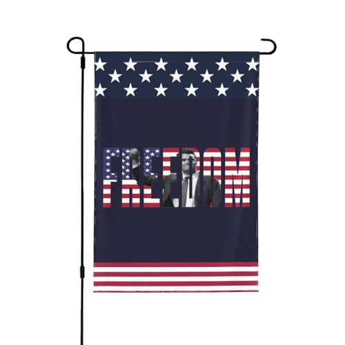 Freedom Charlie Kirk-Flaggen für draußen, Hofdekoration, doppelseitige Gartenflagge von peiyeety