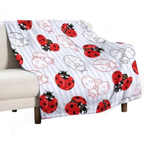 Transparente Marien Decke, Flanell-Fleece-Bettdecke, Überwurfdecke, leichte, gemütliche Plüschdecke für Couch, Bett, Sofa, Zweisitzer, 127 x 152 cm von peiyeety