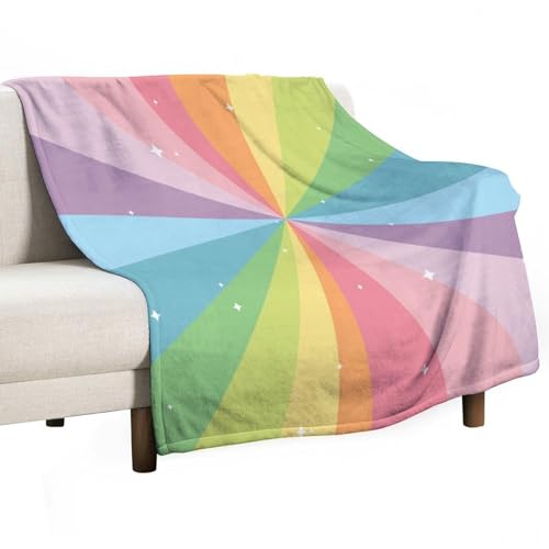 peiyeety Bunte Decke, 40 x 50 Zoll Flanell, Cooler Regenbogendruck, Plüsch, weiche Nickerchendecke, Geschenk für Zuhause, Junge, Mädchen, Frau peiyeety Bunte Decke, 40 x 50 Zoll Flanell, Cooler Regenbogendruck, Plüsch, weiche Nickerchendecke, Geschenk für Zuhause, Junge, Mädchen, Frau von peiyeety