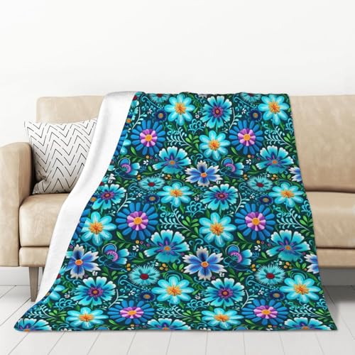 peiyeety Decke mit bunten Blumen und Blumenmuster, niedlich, weich, leicht, Überwurfdecke für Sofa, Couch, Schlafzimmer, 127 x 177,8 cm peiyeety Decke mit bunten Blumen und Blumenmuster, niedlich, weich, leicht, Überwurfdecke für Sofa, Couch, Schlafzimmer, 127 x 177,8 cm von peiyeety