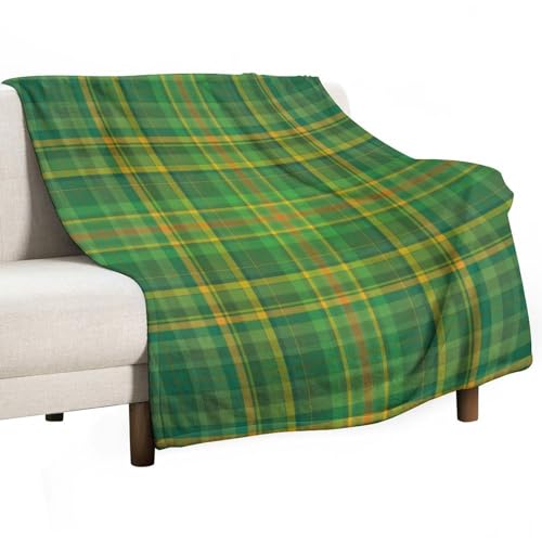 peiyeety Grüne Vintage-Decke mit Karomuster, Flanellüberwurf für Jungen, Teenager und Männer, Bauernhaus-Flanellüberwurf, 127 x 152 cm peiyeety Grüne Vintage-Decke mit Karomuster, Flanellüberwurf für Jungen, Teenager und Männer, Bauernhaus-Flanellüberwurf, 127 x 152 cm von peiyeety