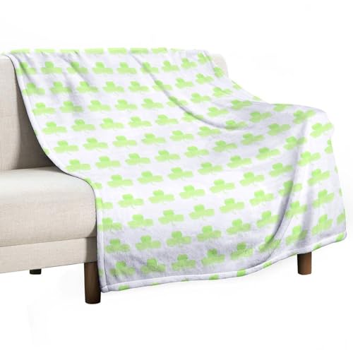 peiyeety Herbstdecke mit Kleeblatt-Grün-Muster, weiche Decke für Sofa, Wohnzimmer, Bett, für Damen und Herren, für Mädchen und Jungen, Herbstgrün, 152,4 x 203,2 cm peiyeety Herbstdecke mit Kleeblatt-Grün-Muster, weiche Decke für Sofa, Wohnzimmer, Bett, für Damen und Herren, für Mädchen und Jungen, Herbstgrün, 152,4 x 203,2 cm von peiyeety