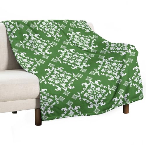 peiyeety Herbstdecke mit grünem Muster, weiche Decke für Damen und Herren, Sofa, Wohnzimmer, Bett, für Mädchen und Jungen, Herbstgrün, 101,6 x 127 cm peiyeety Herbstdecke mit grünem Muster, weiche Decke für Damen und Herren, Sofa, Wohnzimmer, Bett, für Mädchen und Jungen, Herbstgrün, 101,6 x 127 cm von peiyeety