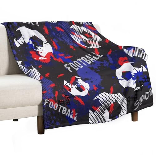 peiyeety Lila Fußballdecke, Geschenke, superweicher Fleece-Überwurf, gemütliche Flanell-Klimadecke für Couch und Bett, 60 x 80 peiyeety Lila Fußballdecke, Geschenke, superweicher Fleece-Überwurf, gemütliche Flanell-Klimadecke für Couch und Bett, 60 x 80 von peiyeety
