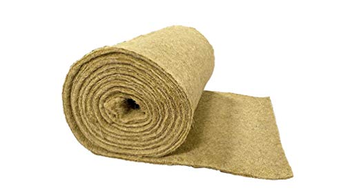 Nager-Teppich aus 100 % Hanf, Meterware, 0,40 m x 15,00 m x ca. 1 cm dick, (EUR 11,60/m²), Nagermatte, Hanfmatte geeignet als Käfig Bodenbedeckung für Nagetiere und Kleintiere, Nagerteppich von pemmiproducts