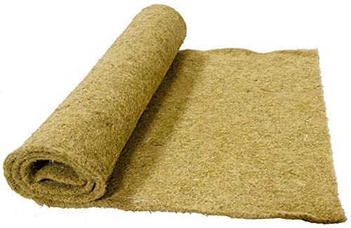 pemmiproducts Nager-Teppich aus 100% Hanf, Meterware, 0,7X 25m, ca. 5mm dick (EUR 6,23/m²), Nagermatte, Hanfmatte geeignet als Käfig Bodenbedeckung für Nagetiere und Kleintiere, Nagerteppich von pemmiproducts