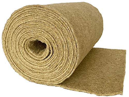 Nager-Teppich aus 100 % Hanf, Meterware, 0,80 m x 10,00 m x ca. 0,5 cm dick (EUR 6,75/m²), Nagermatte, Hanfmatte geeignet als Käfig Bodenbedeckung für Nagetiere und Kleintiere, Nagerteppich von pemmiproducts