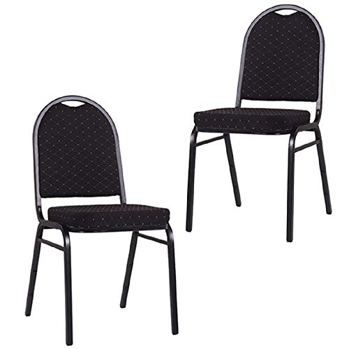 pemora 2er Set Stapelstuhl Bankettstuhl Konferenzstuhl Seminarstuhl Wartezimmerstuhl Metallstuhl schwarz BANKETT 150 von pemora