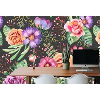 Aquarell Abnehmbare Tapete Wandbild Florale Peel & Stick Oder Vorbeklebte Selbstklebend Einfach Zu Auftragen von penguinwall