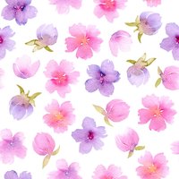 Florale Abnehmbare Tapete Wandbild Rosa Aquarell Wiederverwendbar Peel & Stick Oder Vorgeklebte Kinderzimmer Selbstklebend Einfach Zu Auftragen von penguinwall
