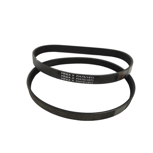 VEGA Keilriemen PJ475 187J 3/4/5/6/7 Rippen Laufband Motorriemen Gummi Mehrrillenriemen Antriebsriemen(5ribs 2pcs) von pengyang
