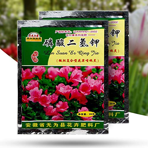 pengyu- Kaliumdihydrogenphosphat-Dünger, 2 Beutel 40 g Blumen- und Gemüsepflanzen, Kaliumdihydrogenphosphatdünger, kann in jeder Bodenumgebung überleben. von pengyu-