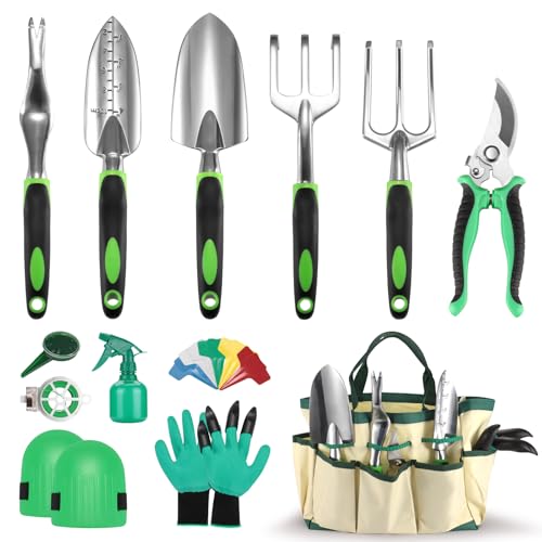 penobon Gartenwerkzeug Set, 13 Stück Edelstahl Gartengeräte Set mit Aufbewahrungstasche, Geschenke für Gärtner penobon Gartenwerkzeug Set, 13 Stück Edelstahl Gartengeräte Set mit Aufbewahrungstasche, Geschenke für Gärtner von penobon