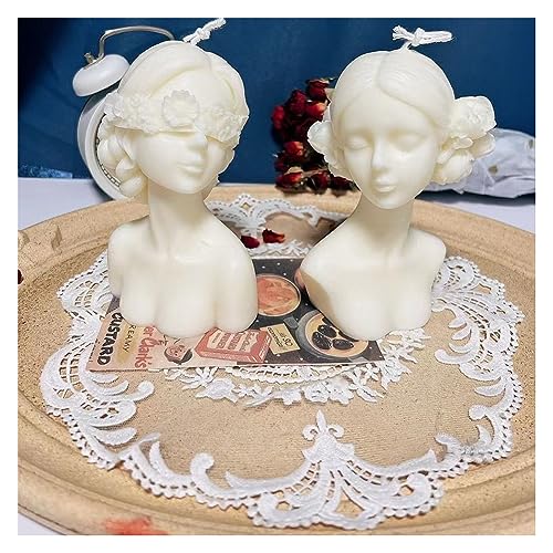 penobon Verbundenen Augen Mädchen Kerzenformen zum Gießen für Kerzenherstellung, 3D DIY silikonform Kerzen zum Kunsthandwerk, Duftkerzen, Seifen, Partylichter und Backen von penobon