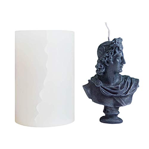 Silikon Kerzenform DIY Europäische Apollo Kopfskulptur Kerzenform Europäische Statue Aromatherapie Kerze Silikonform Home Decoration Arts & Crafts von perfeciti