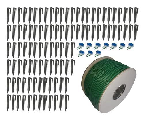 100 m / 3,4 mm Mähroboter Begrenzung Kabel Satz kompatibel mit Powerworks P3 P5 P7 P10 P15 von perfektGarten