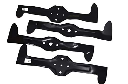 4X 46,4 CM Rasenmäher Messer (2 X rechts + 2 X links) für HUSQVARNA CT135 / CTH135 / CT151 / CTH151 / CTH155 / PARTNER P1292RB / MCCULLOCH / Rally / Electrolux / Jonsered / Craftsman / AYP / Hurricane von perfektGarten