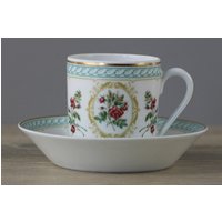 Haviland Empress Josephine Demitasse Rose D' Amour Espressotasse M. Untere Grün von perfektgedeckt