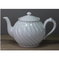Haviland Limoges Torse Blanc Teekanne Kanne Mit Deckel Mängel Höhe 15, 5 cm von perfektgedeckt