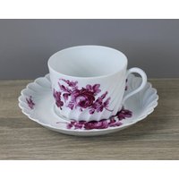 Haviland Limoges Torse Purpur Kaffeetasse + Untertasse Tasse Und Untere Top Haviland Limoges Torse Purpur Kaffeetasse + Untertasse Tasse Und Untere Top von perfektgedeckt