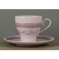 Hutschenreuther Drache Modell Exklusiv Rose Kaffeetasse + Unterteller/Untere von perfektgedeckt