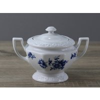 Rosenthal Classic Rose Blaue Zuckerdose Mit Deckel Höhe Ca. 11 cm Neuwertig von perfektgedeckt