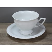 Rosenthal Maria Weiß Kaffeetasse Tasse Mit Unterteller Untertasse Untere von perfektgedeckt