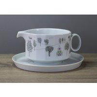 Rosenthal Winterreise Sauciere Soßengießer Mit Unterteller Untertasse von perfektgedeckt