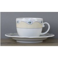 Seltmann Weiden Desiree 44923 Gelbe Blumen Kaffeetasse Tasse + Untertasse Top von perfektgedeckt