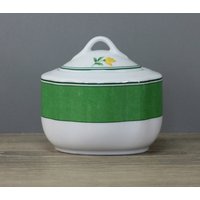 Tcm Blumendekor Gelb Grün Zuckerdose Dose Mit Deckel Höhe Ca. 8, 5 cm von perfektgedeckt