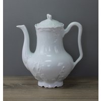 Tharaud Limoges Sevres Nivial Kaffeekanne Kanne Höhe Ca. 22, 5 cm/Mangel von perfektgedeckt