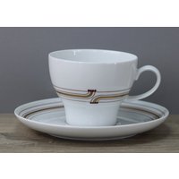 Thomas Rotunda Gold Braun Kaffeetasse Mit Unterteller/Untertasse Tasse Top von perfektgedeckt