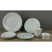 Tirschenreuth Hutschenreuther Baronesse Cecile 8x Teile Mit Mängeln Ausschuss von perfektgedeckt