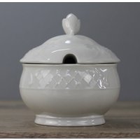 Villeroy & Boch Redoute Weiß Zuckerdose Mit Deckel Höhe Ca. 12 cm Villeroy & Boch Redoute Weiß Zuckerdose Mit Deckel Höhe Ca. 12 cm von perfektgedeckt