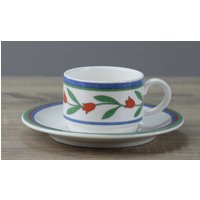 Villeroy & Boch Tipo Viva Blume/Tulpe Kaffeetasse Stapeltasse Mit Unterteller Villeroy & Boch Tipo Viva Blume/Tulpe Kaffeetasse Stapeltasse Mit Unterteller von perfektgedeckt