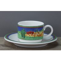Villeroy & Boch Tipo Viva Monet Kaffeetasse/stapeltasse + Unterteller/Untertasse Villeroy & Boch Tipo Viva Monet Kaffeetasse/stapeltasse + Unterteller/Untertasse von perfektgedeckt