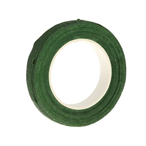 1-Rolle Florist Band Wrap Griff Draht Blumen Sträusse Knopflöcher Papier Blume Business Blumen Stamm Künstliche Blume Band Kaffee 30meters, Grün von perfk