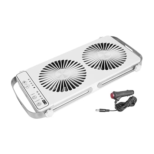 RV-Dachfensterlüfter, Belüftungskühllüfter, erweiterbare Länge, abnehmbar, Mehrzweck, mit Betriebsanzeige, 12-V-DC-Doppellüfter, Weiß RV-Dachfensterlüfter, Belüftungskühllüfter, erweiterbare Länge, abnehmbar, Mehrzweck, mit Betriebsanzeige, 12-V-DC-Doppellüfter, Weiß von perfk