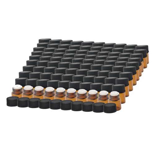 perfk 100 Stück Mini-Glasflaschen, Parfümflasche, dekorative Dekoration, Flaschen für ätherische Öle, braune Glasflaschen für den Außenbereich, Connect Stopper 1ml perfk 100 Stück Mini-Glasflaschen, Parfümflasche, dekorative Dekoration, Flaschen für ätherische Öle, braune Glasflaschen für den Außenbereich, Connect Stopper 1ml von perfk