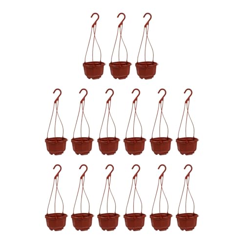 perfk 15 x Hängende Pflanzgefäße mit Drainage, dekorative Blumentöpfe, Pflanztöpfe für Wohnzimmer, Innen- und Außenbereich, Gartenarbeit, Büro, Haus, 15cmx9cm perfk 15 x Hängende Pflanzgefäße mit Drainage, dekorative Blumentöpfe, Pflanztöpfe für Wohnzimmer, Innen- und Außenbereich, Gartenarbeit, Büro, Haus, 15cmx9cm von perfk