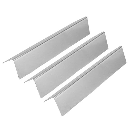 perfk 3-teiliges Grill-Hitzeplatten-Schild, praktischer Ersatz für Premium-Zubehör, zu installieren, tragbar, praktisch, Edelstahl von perfk