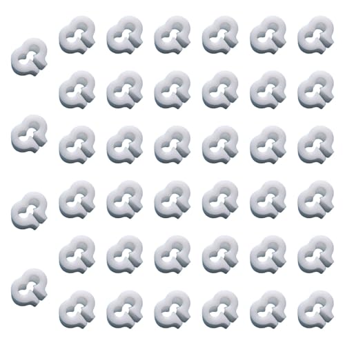 perfk 40 Stück Käfig-Verriegelungsbolzen, Drahtkäfig-Clips, Laufstallschloss für Kleintierzuchtanlagen, Tierkoppeltür, Weiß perfk 40 Stück Käfig-Verriegelungsbolzen, Drahtkäfig-Clips, Laufstallschloss für Kleintierzuchtanlagen, Tierkoppeltür, Weiß von perfk