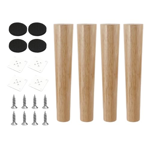 perfk 4X Holzmöbelbeine, Ersatzteile für DIY-Projekte, Möbelfüße, Couchbeine für Bücherregal, Couchtisch, Sofa, TV-Ständer, 30cm perfk 4X Holzmöbelbeine, Ersatzteile für DIY-Projekte, Möbelfüße, Couchbeine für Bücherregal, Couchtisch, Sofa, TV-Ständer, 30cm von perfk