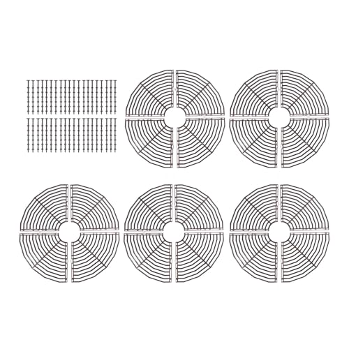 perfk 5X Blumentopf-Gitterabdeckung, runder Pflanzenschutz, Katzen-Grabstopper, Netzschutz, hält Haustiere von Topfpflanzen fern, für Gartenbüro, 30cm perfk 5X Blumentopf-Gitterabdeckung, runder Pflanzenschutz, Katzen-Grabstopper, Netzschutz, hält Haustiere von Topfpflanzen fern, für Gartenbüro, 30cm von perfk