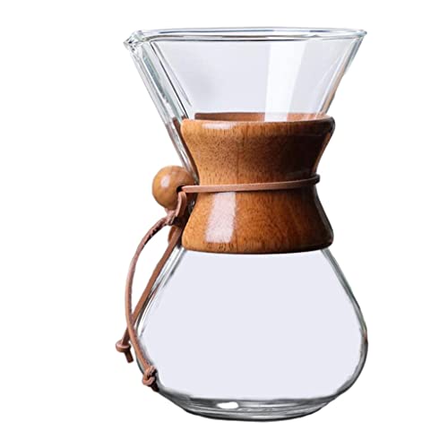 perfk 600ml Gießen Über Kaffee Maker Borosilikatglas Karaffe Manuelle Kaffee Tropf, für Kommerziellen und, 600ml Keine Filter von perfk