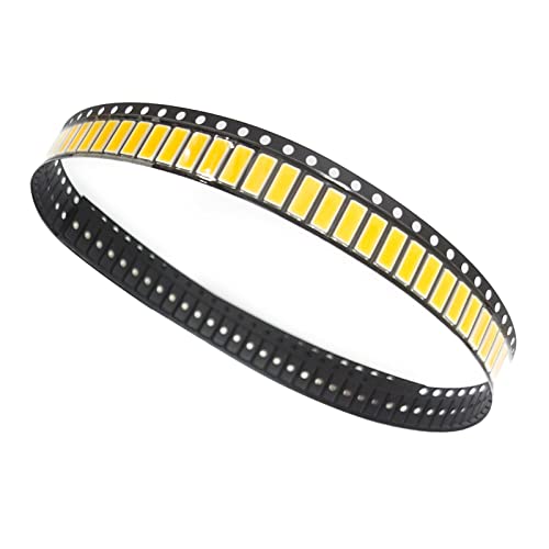 perfk 7030 6V SMD LED Lampe Perlen Oberflächenmontage Leuchtdiode DIY Beleuchtung Lampen Streifen für LCD Fernseher Flutlicht Schrank, Warmweiß von perfk