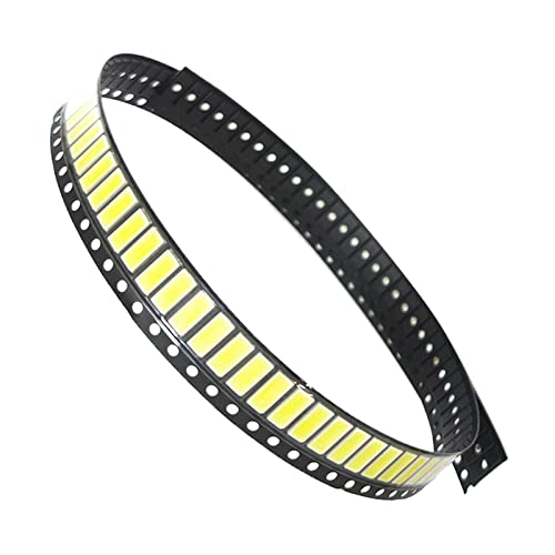 perfk 7030 6V SMD LED Lampe Perlen Oberflächenmontage Leuchtdiode DIY Beleuchtung Lampen Streifen für LCD Fernseher Flutlicht Schrank, Weiß von perfk