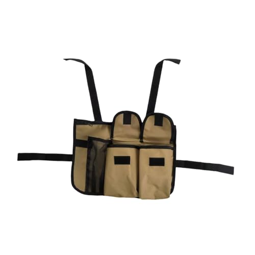 perfk Armlehnentasche Als Seiten Organizer Und Befestigungstasche Eine Vielseitige Campingtasche für Zeitschriften Und Snacks für Liegestühle Den Außenberei, Khaki von perfk